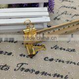 Gold Steel Binder Clip Creative Studen Stationery Office File Clip thumbnail-5