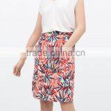 2015 New Fashion Palm Tree Print Longuette Skirt thumbnail-3