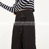 2017 Hot Sale Young Lady Maxi Pencil Skirts With Ruffles thumbnail-3
