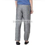 2016 Customized Women Stylish Breathable Linen Casual Pants Pattern thumbnail-2