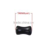 6mm Acrylic Ear Stretcher Expander Bobbin Black Ear Gauge Expanders thumbnail-2