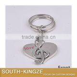 Lover Music Note Hearts Keychain thumbnail-3