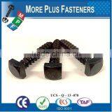Made In Taiwan Flat Head Black Oxide Small Brass Black Phosphate Square Head Bolt thumbnail-6