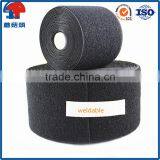 High-frequency Heat-weldable Hook and Loop Tape in 1 Inch Wide Color Black