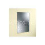 Wall Mounted Clear Square Decorative Glass Mirrors For Bathroom Decorating