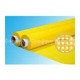Yellow Drying Polyester Filter Mesh OEM , 110cm  320cm Width / High Tension
