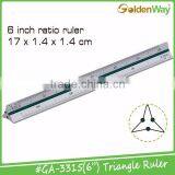 6" and 12" Metal Aluminium Triangle Ruler for Engineer Scale thumbnail-2