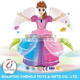 Hot Sale Lovely Rotary Angel Girl Dancing Lighting Candy Doll Models