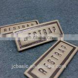 Custom Metal Clothing Labels/Guangzhou Shoes Logo Leather Label For Sale thumbnail-6