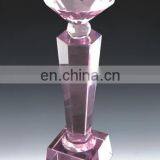 Pink Diamond Crystal Trophy