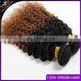 Ombre Hair Extensions Brazilian Virgin Hair Deep Curly 3Pcs Brazilian Ombre Curly T1B/30 Hair Extension Dropship 10-26INCH thumbnail-3