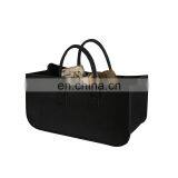 Wholesale Felt Diaper Caddy for Tote Bag With PU Leather Handle thumbnail-4
