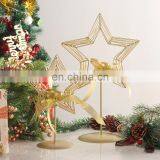 Soft Time Golden Candlestick Iron Pentacle Candlestick Christmas Decorationscreative Table Decorations thumbnail-4