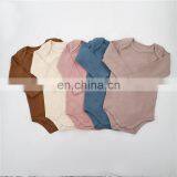 Wholesale Envelope Solid Rib Crotch Snap Baby Bodysuit Long Sleeve thumbnail-6