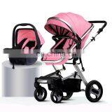2020 Wholesale Cheap New Arrival Travel System Luxury Baby Stroller 3 in 1 With Carrycot and Carseat thumbnail-4