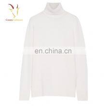 Women Solid Color Turtle Neck Cashmere Knit Pullover Sweater thumbnail-3