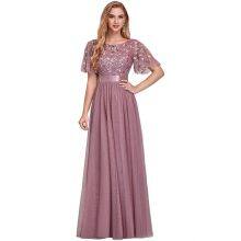 Large Size Evening Dress Square Collar Sequined Princess Dress Birthday Quinceanera PROM Evening Dress thumbnail-3