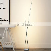 HUAYI High Quality Aluminum Lamp Body 23Watt Indoor Bedroom Living Room Modern LED Floor Light