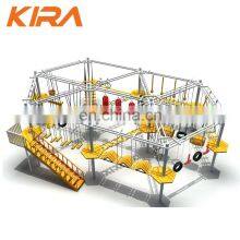 Rope Adventure Course High Altitude Ropes Course Challenge for Outdoor Playground