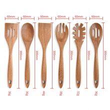 Engraved Bamboo Wood Cooking Spatula Set Burned Wholesale /Bamboo Cooking Utensil From CHN thumbnail-1