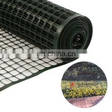 HDPE plastic square garden fence roll with green white color temporary barrier fence for dog