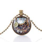 30mm Steampunk Necklace Retrospective Bronze Pendants Cheap Price thumbnail-2