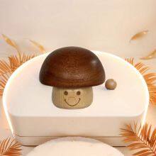 Music Box Mushroom Ornaments Solid Wood Music Box