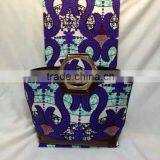 WB20 100% cotton 6 YARD african wax fabric and dutch bags wholesale