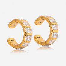 Trendy Stainless Steel Jewelry Set: Necklace and Earrings for Wholesale thumbnail-4