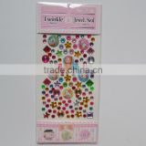 cellphone crystal decorative stickers,high quality crystal bling stickers,DIY rhinestone diamond sticker