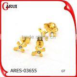Cross 2 Gram Gold Beautiful Designed Earrings thumbnail-1