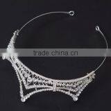 Custom Rhinestone Crystal Large Beauty Pageant Crowns & Tiaras Miss World Tiaras thumbnail-2