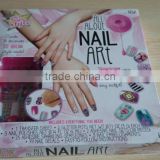 Nail art set with nail polish,gems,glitter,nail set