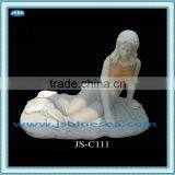 Marble Virginal Lady Sculpture thumbnail-1