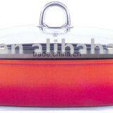 24cm Die Cast Aluminium Square Pan With S/S Wire Side Handle thumbnail-1