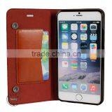 Popular Fancy Magnetic Stand Case for Iphone 6 Plus Wallet Leather