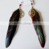 2014 NEW ARRIVAL feather earrings