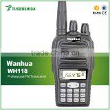 5W Walkie Talkie Wanhua WH118 FM Radio Ham Professional Transceiver CTCSS/DCS Black Walky Talky
