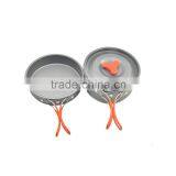 New Colored Lightweight Outdoor Camping Hiking Cookware Backpacking Cooking Picnic Bowl Pot Pan Set Supplier thumbnail-5