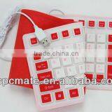 USB Flexible Silent Silicone Keyboard