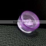 5g Clear Plastic Cosmetics Jar With Purple Lid A-4