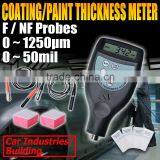 Digital Gauge F NF Probes Painting 1250um 50mil Coating Paint Thickness Meter thumbnail-2