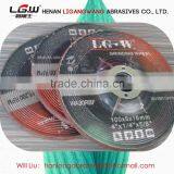 447 China Golden Supplier LG.W 115*6*22 T27 DEPRESSED CENTER GRINDING WHEEL thumbnail-2