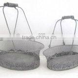 110578FD-1 Antique Imitation Metal Wire Flower Basket