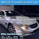 CARLIKE Brand Chameleon Pearl White Glossy PVC Film Red For Car Sticker thumbnail-6