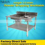 Commercial Stainless Steel Meat Wrapping Powder Table Chicken Breading Table