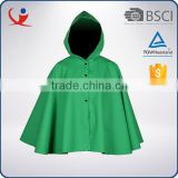 Wholesale cheap men waterproof nylon green plain foldable rain jacket