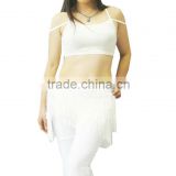 SWEGAL 2013 2colors black and white women fashion sex belly dance top practice top dress