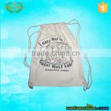 Hot sale natural drawstring rope cotton cinch bag