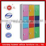 Modern Vertical 9-door Colorful Steel Locker Cabinets KD School Locker